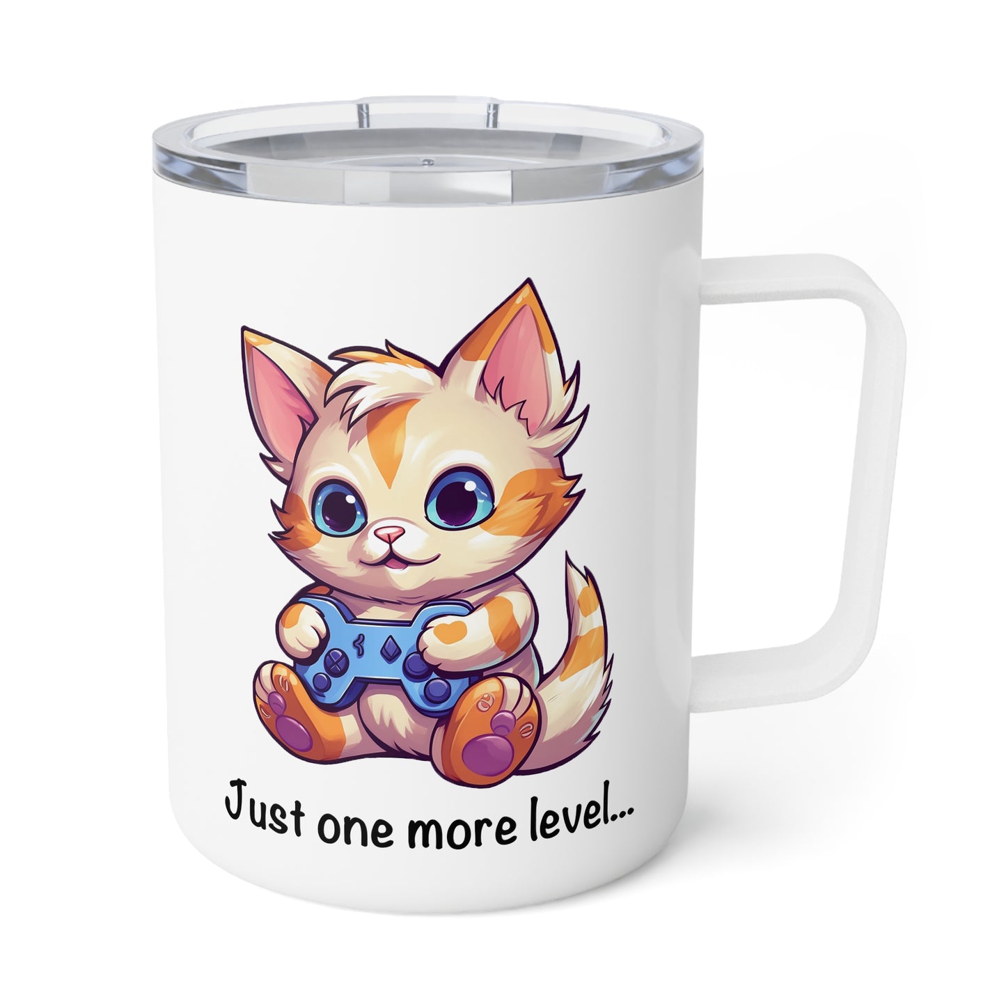 Just One More Level Insulated Coffee Mug, 10oz
