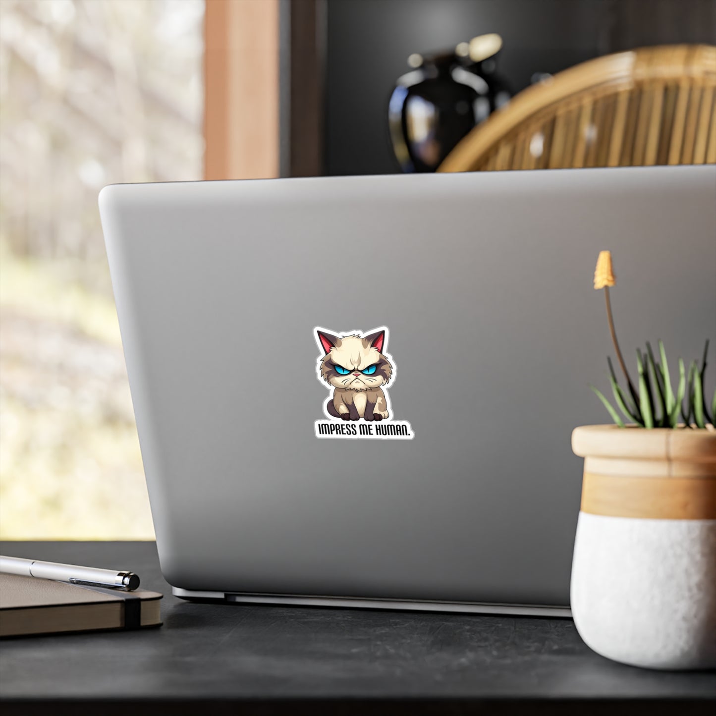 Impress Me Human Vinyl Sticker