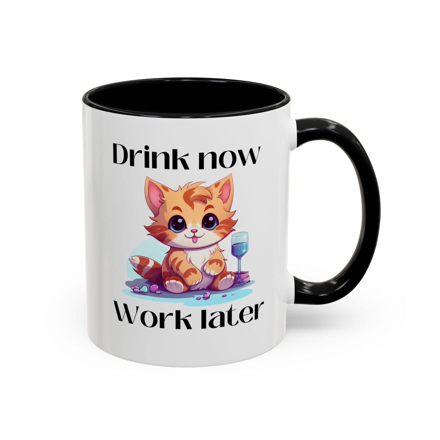 Drink Now Accent Coffee Mug