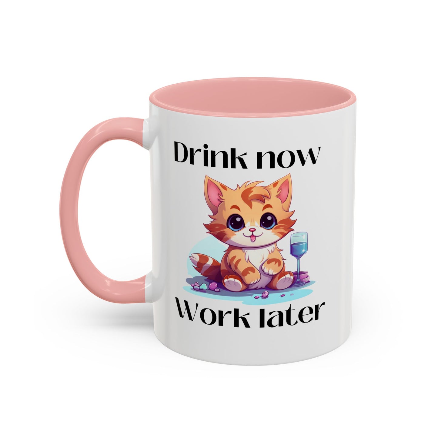 Drink Now Accent Coffee Mug