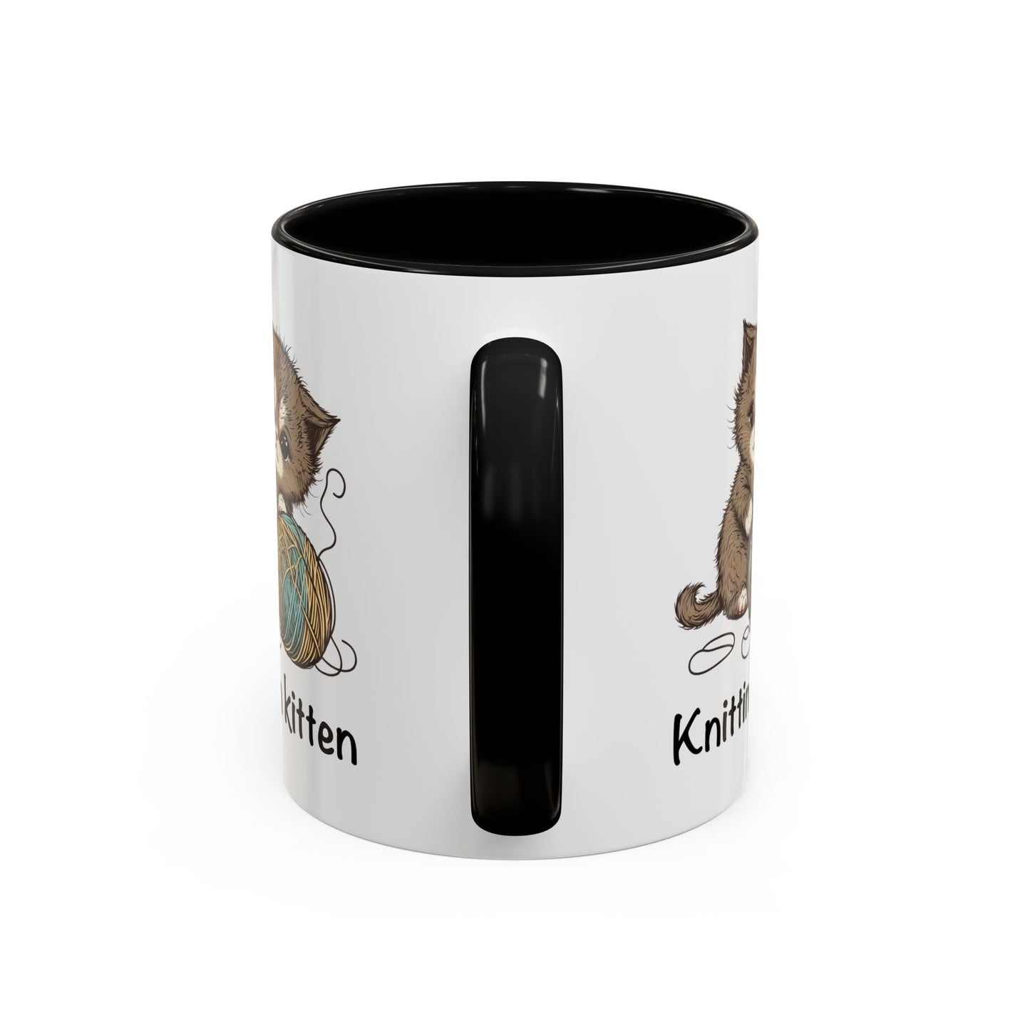 Knittin Kitten Accent Coffee Mug