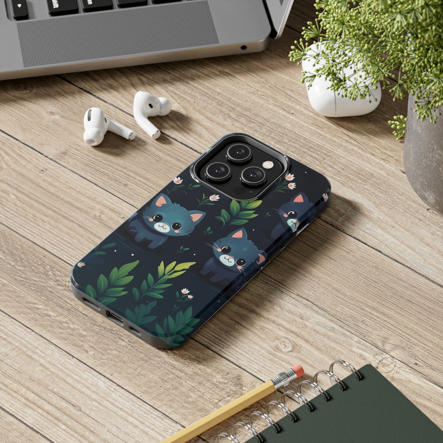 Woodsy Kitten Tough Phone Cases