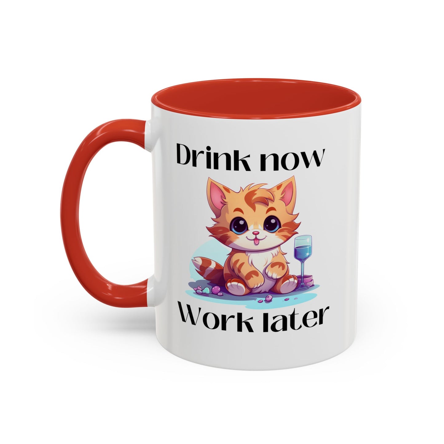 Drink Now Accent Coffee Mug