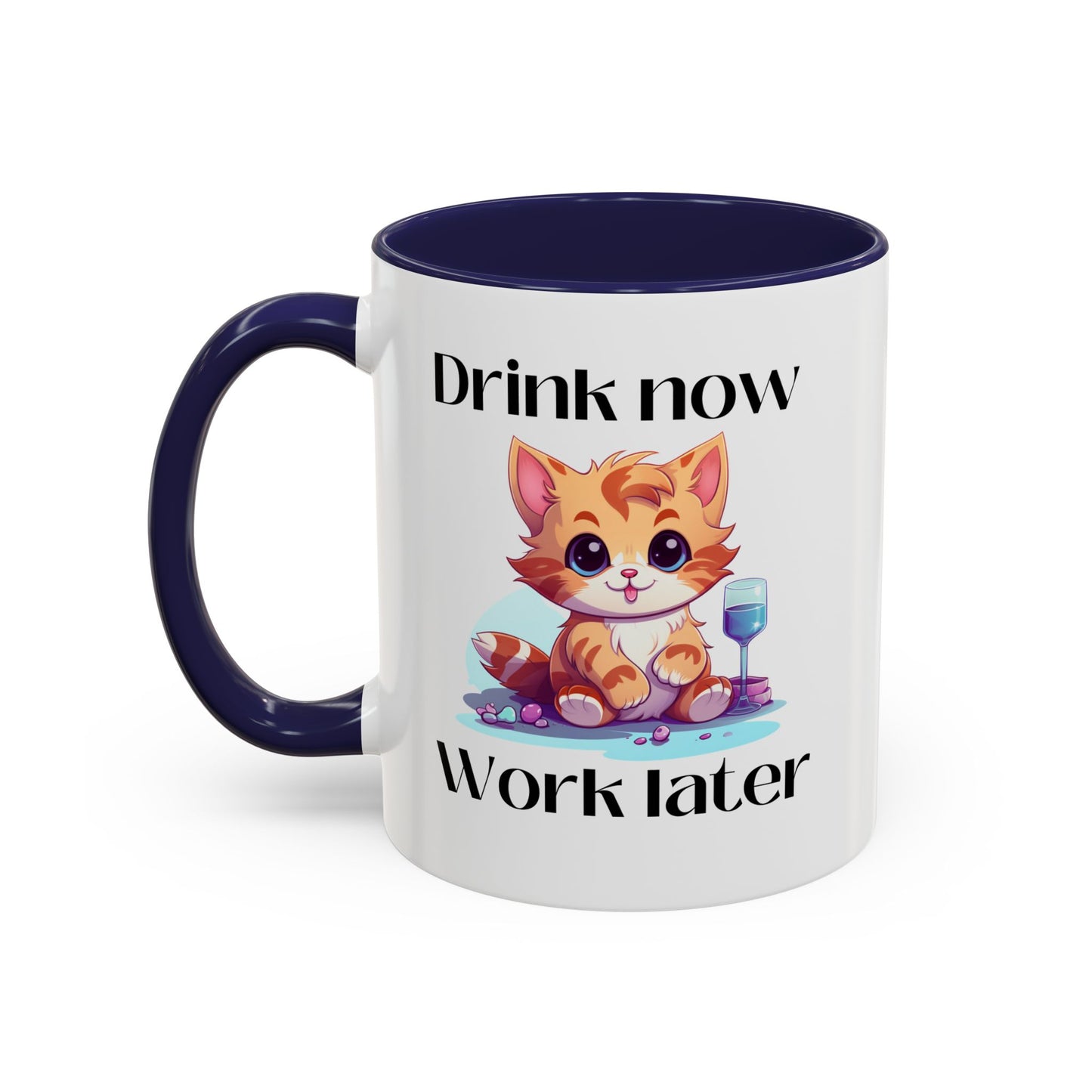 Drink Now Accent Coffee Mug