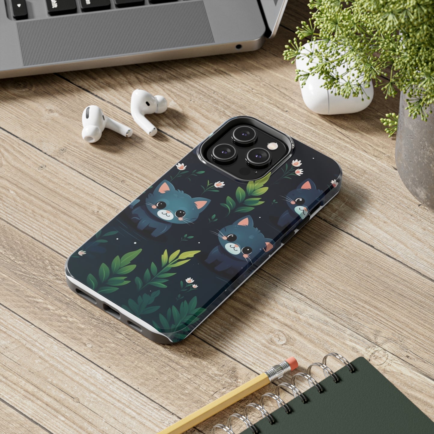 Woodsy Kitten Tough Phone Cases