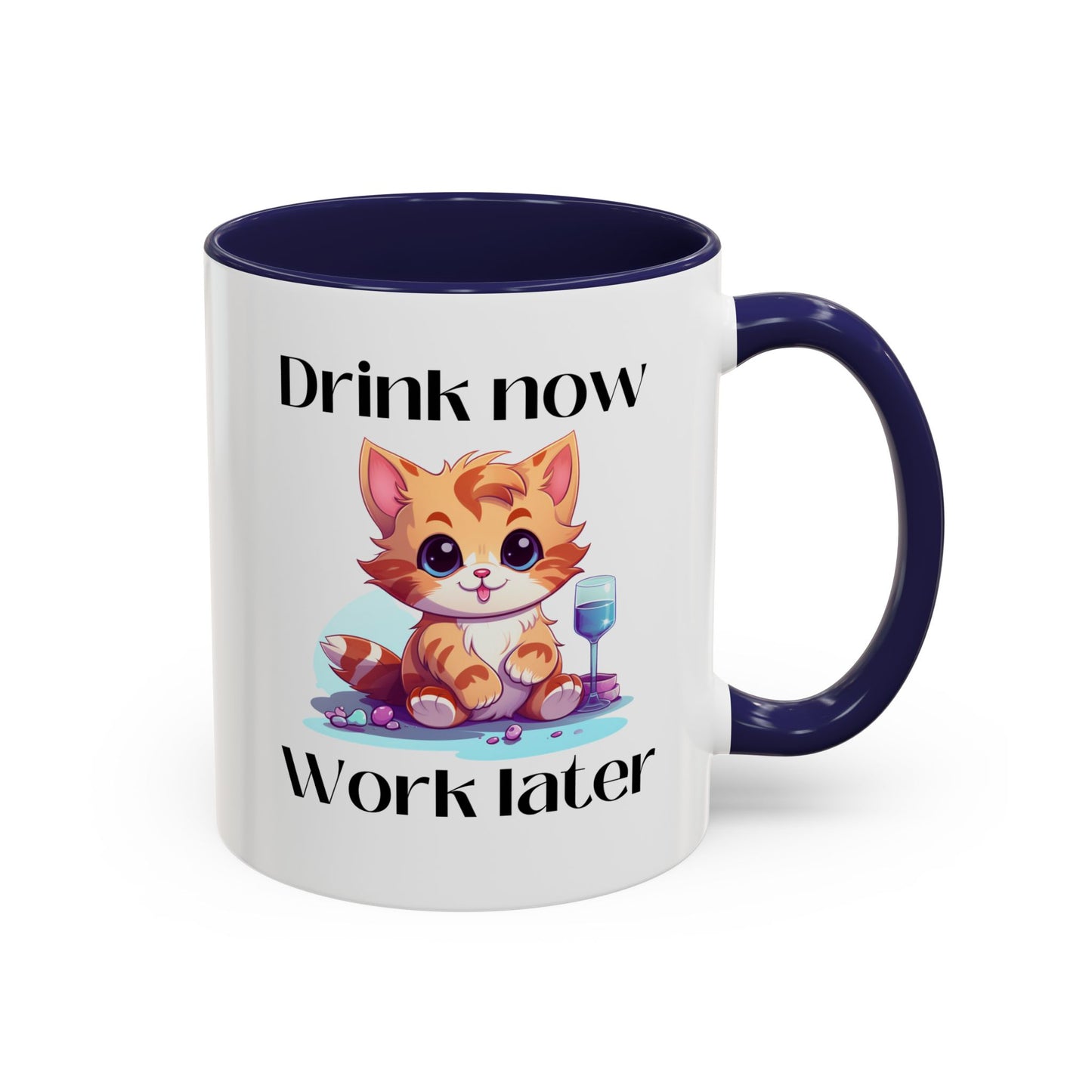 Drink Now Accent Coffee Mug