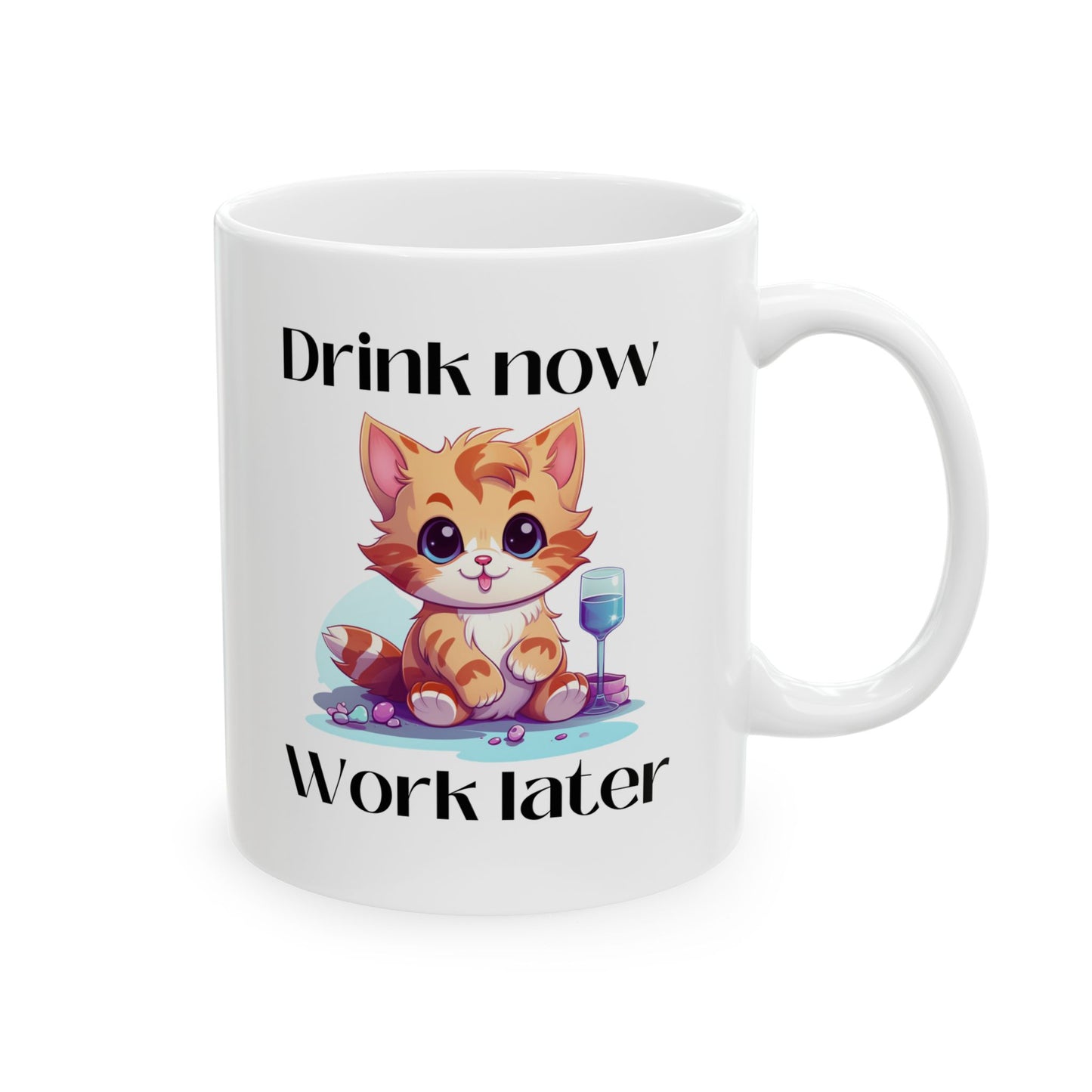Drink Now Ceramic Mug 11oz