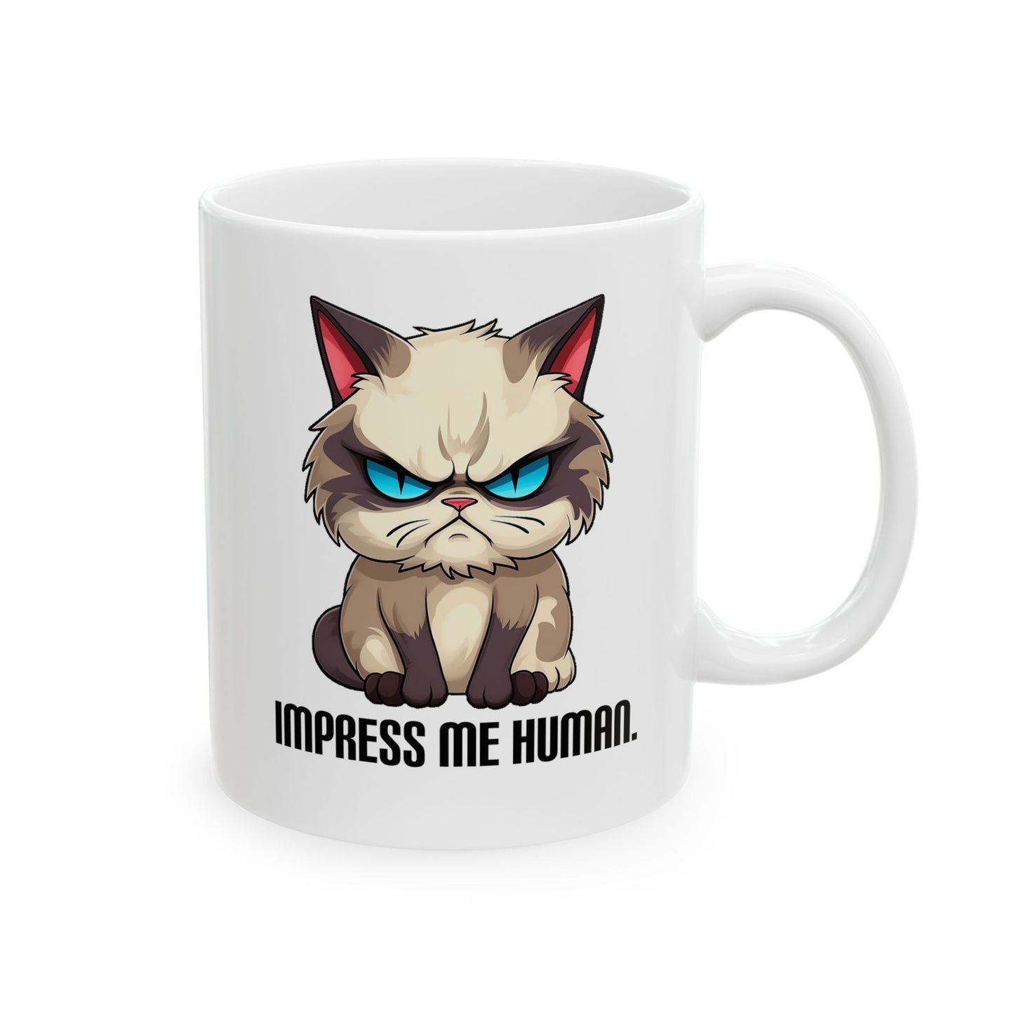 Impress Me Human Ceramic Mug