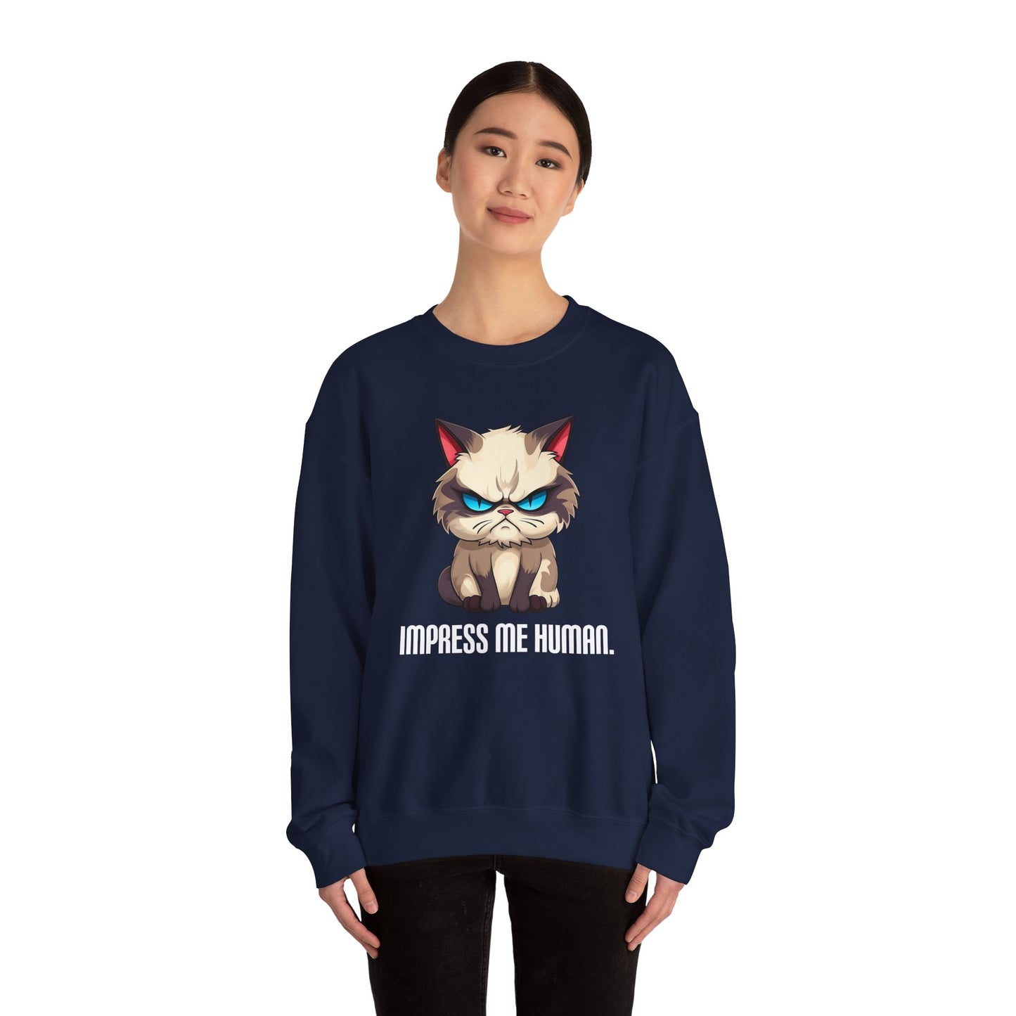 Impress Me Human Unisex Heavy Blend™ Crewneck Sweatshirt