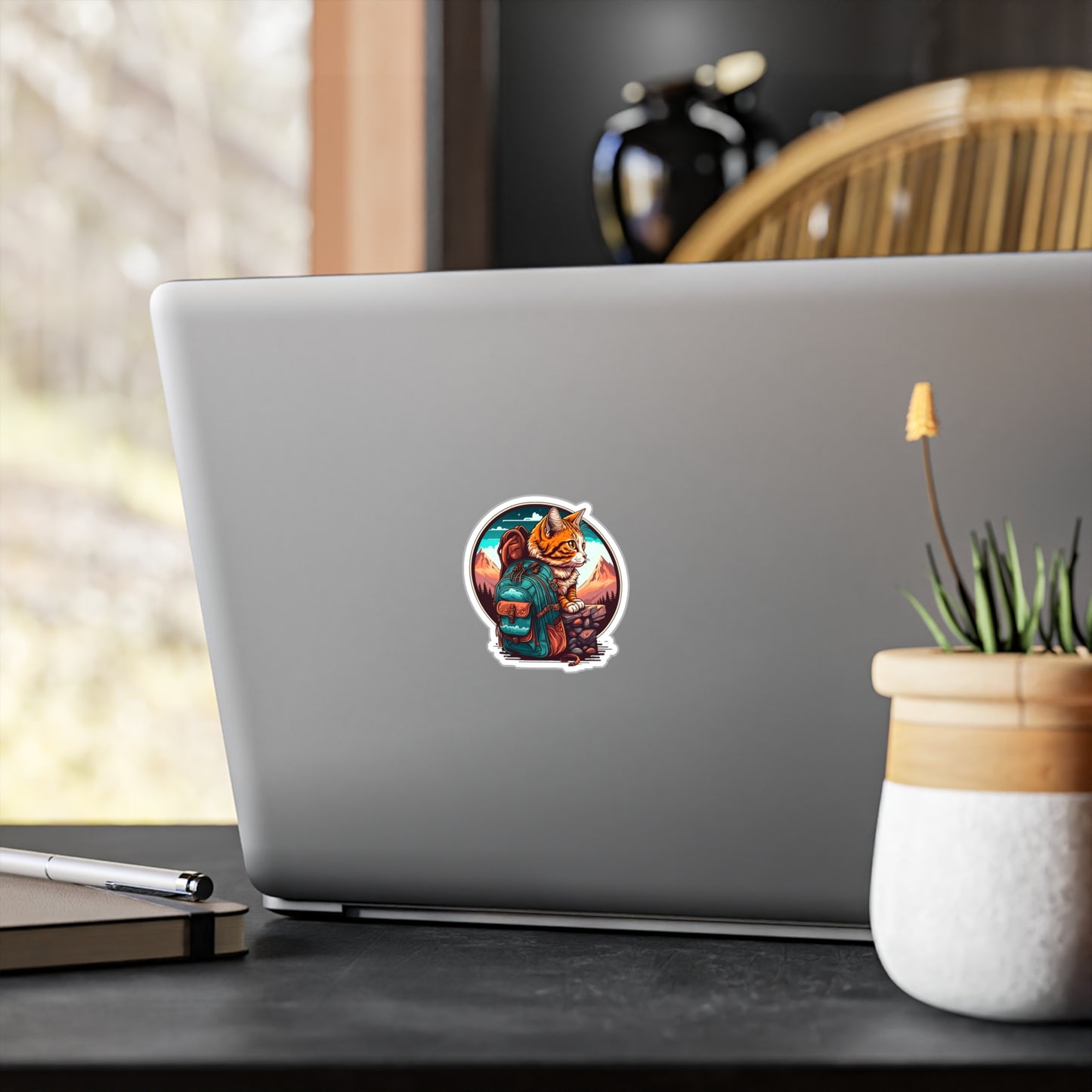 Adventure Cat Vinyl Sticker