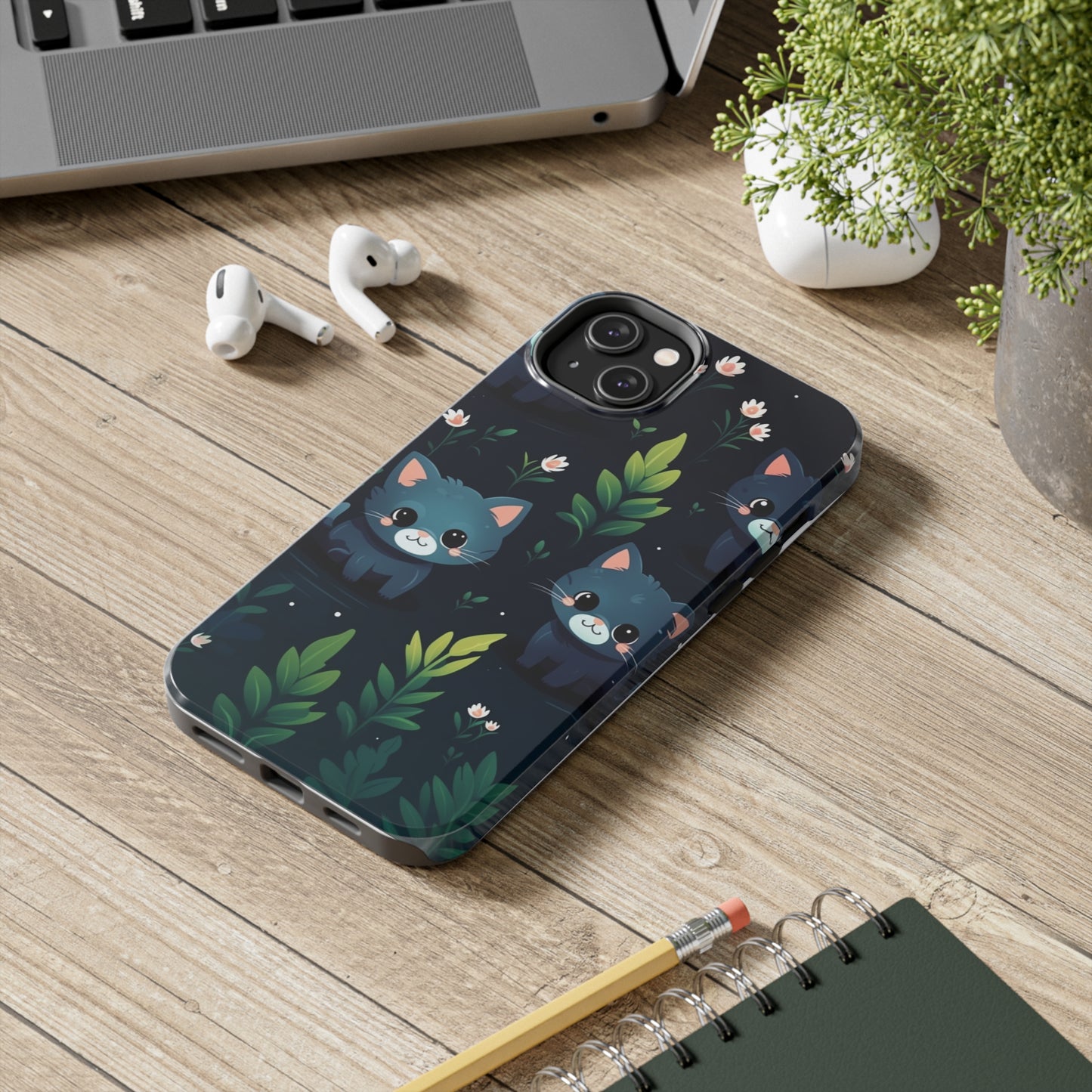 Woodsy Kitten Tough Phone Cases