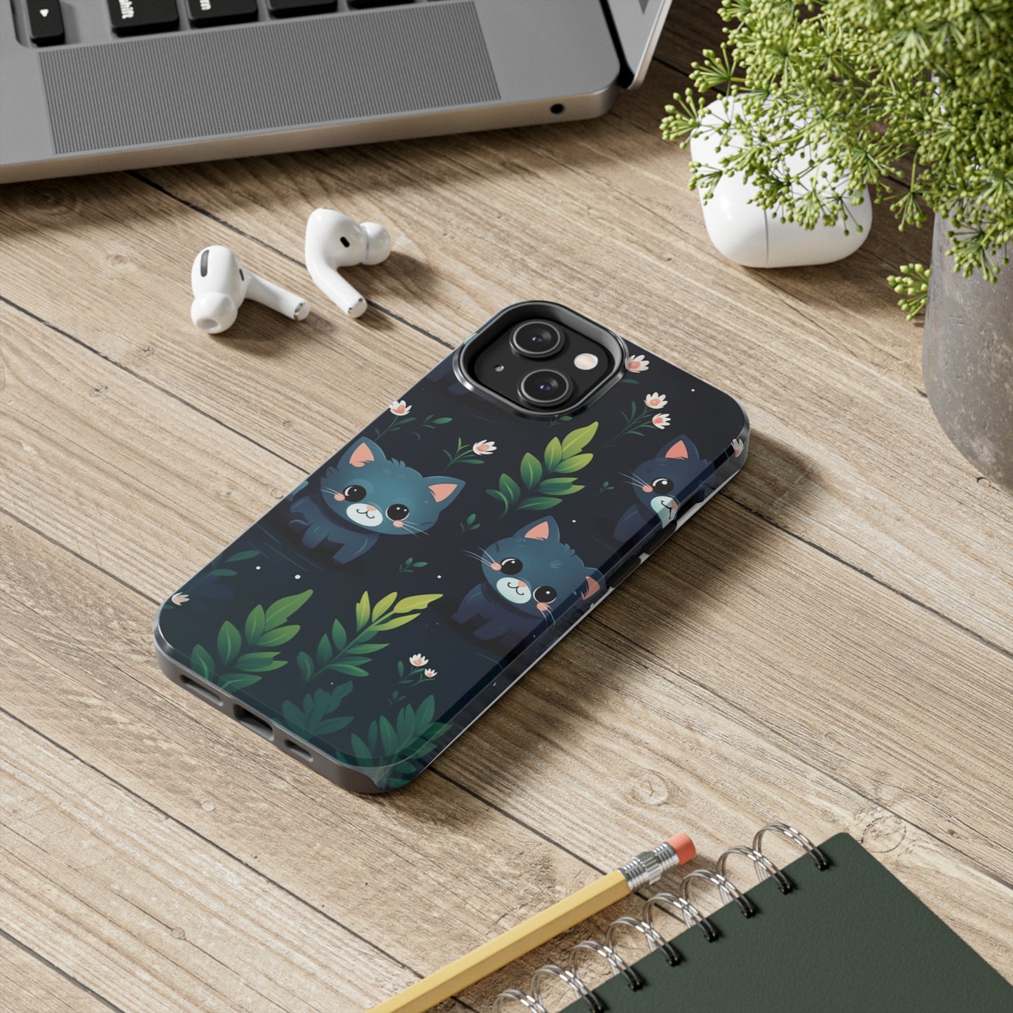 Woodsy Kitten Tough Phone Cases