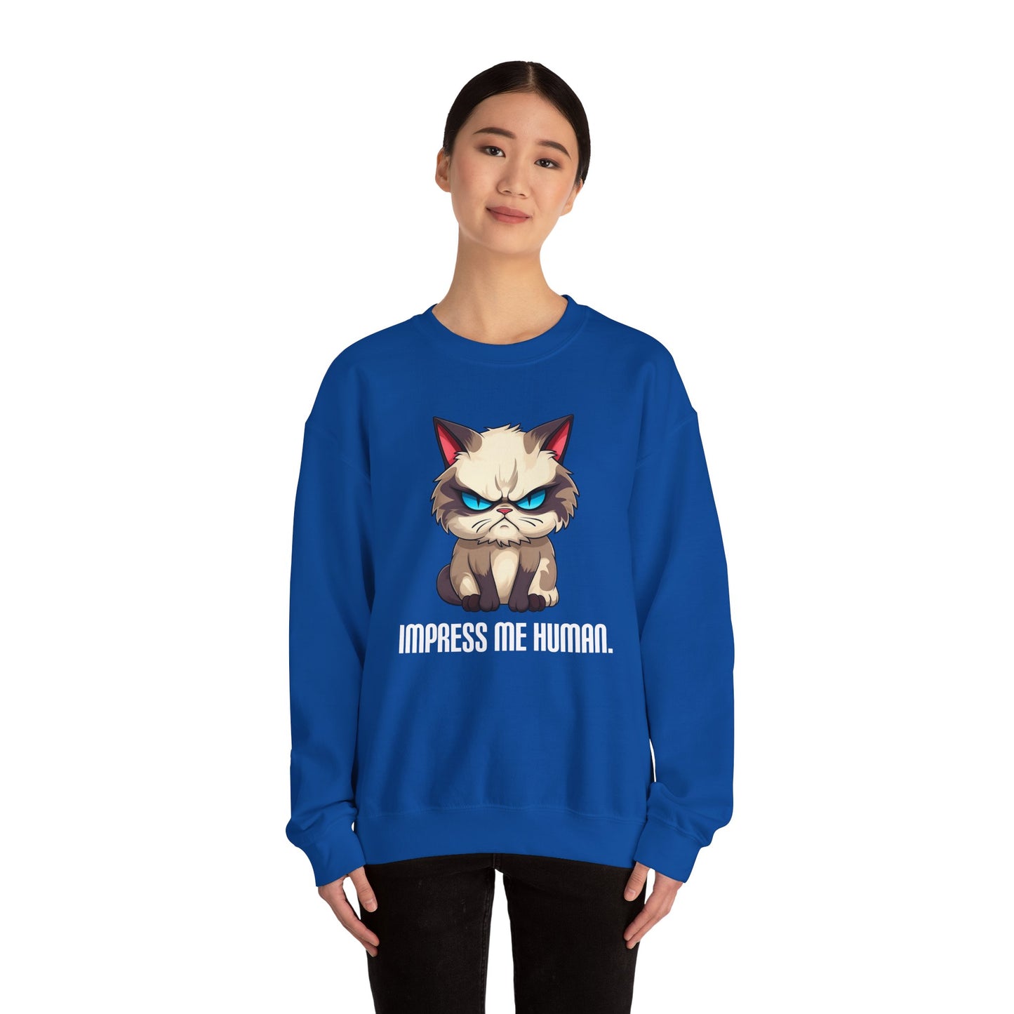 Impress Me Human Unisex Heavy Blend™ Crewneck Sweatshirt