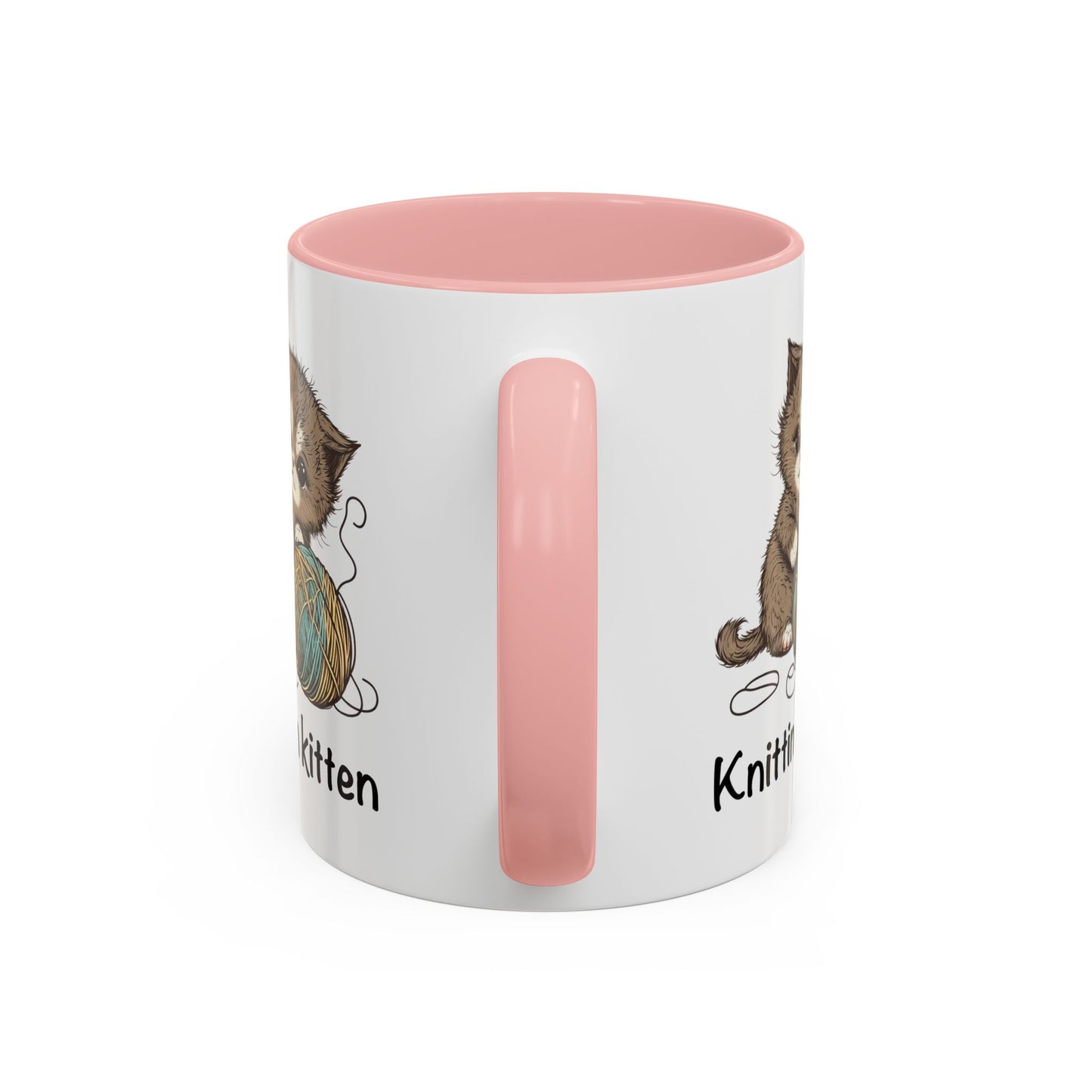 Knittin Kitten Accent Coffee Mug