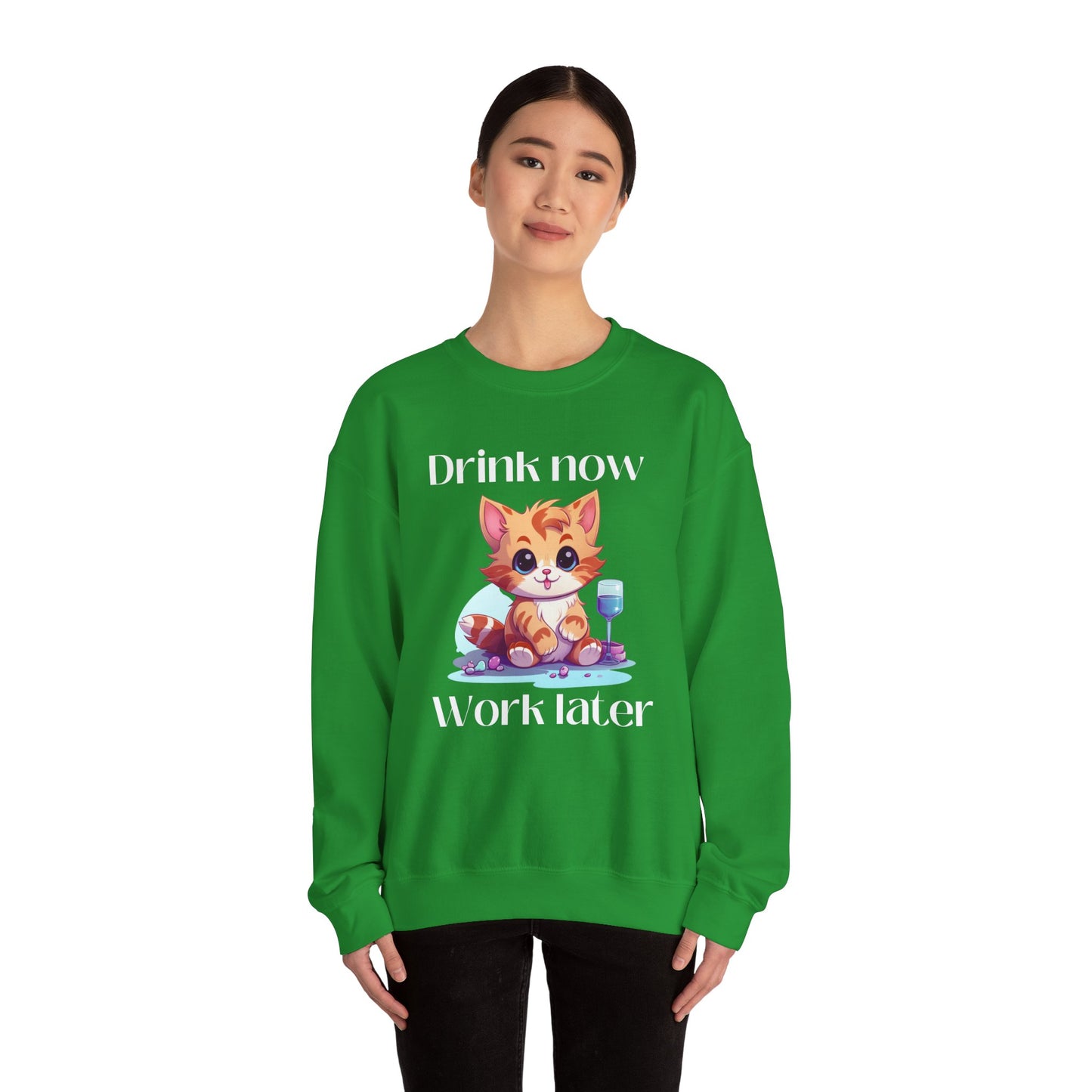 Drink Now Unisex Heavy Blend™ Crewneck Sweatshirt