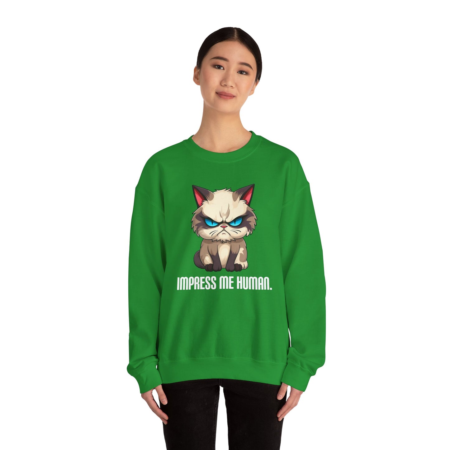 Impress Me Human Unisex Heavy Blend™ Crewneck Sweatshirt