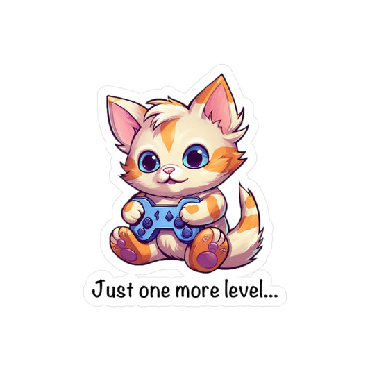 Just One More Level Vinyl Sticker