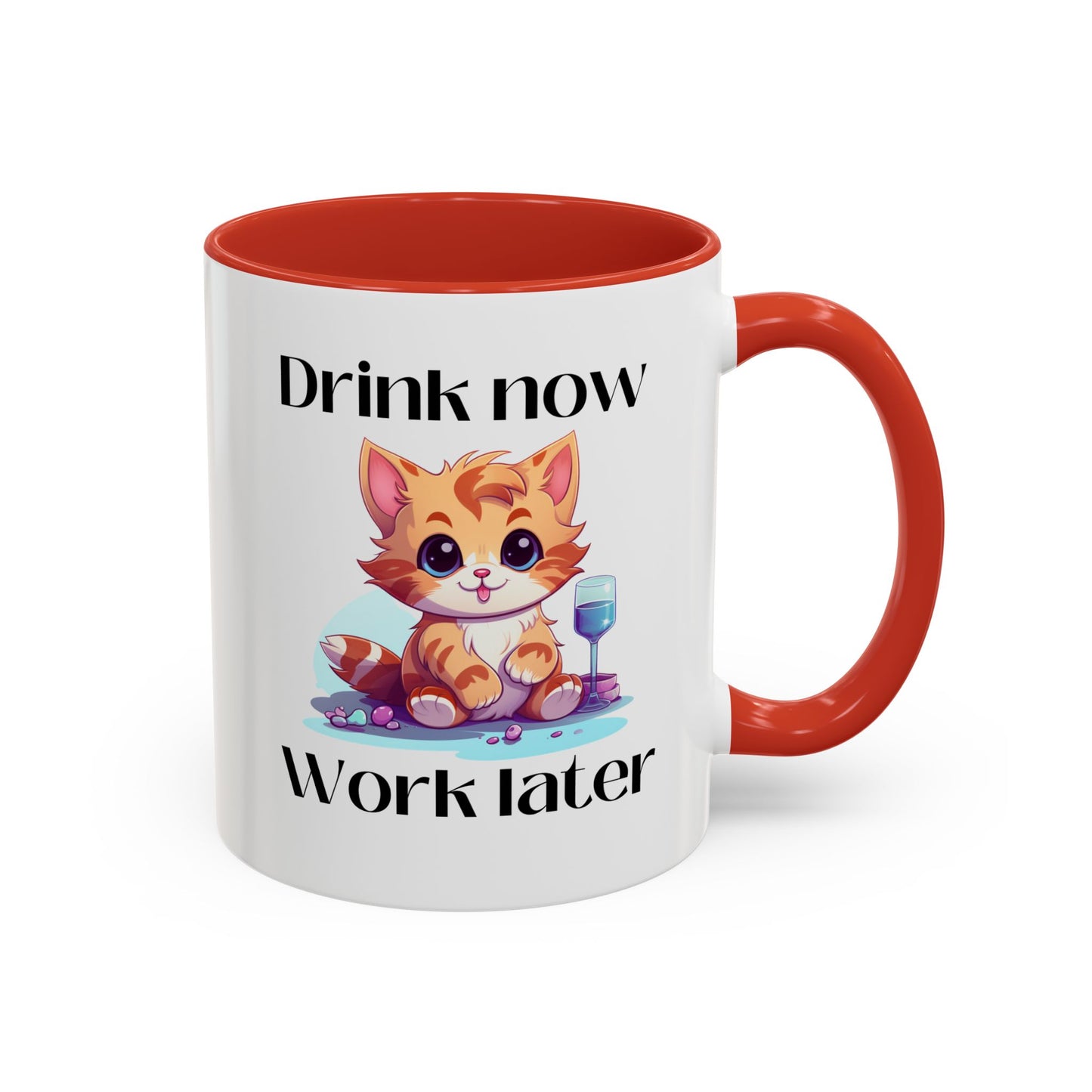 Drink Now Accent Coffee Mug