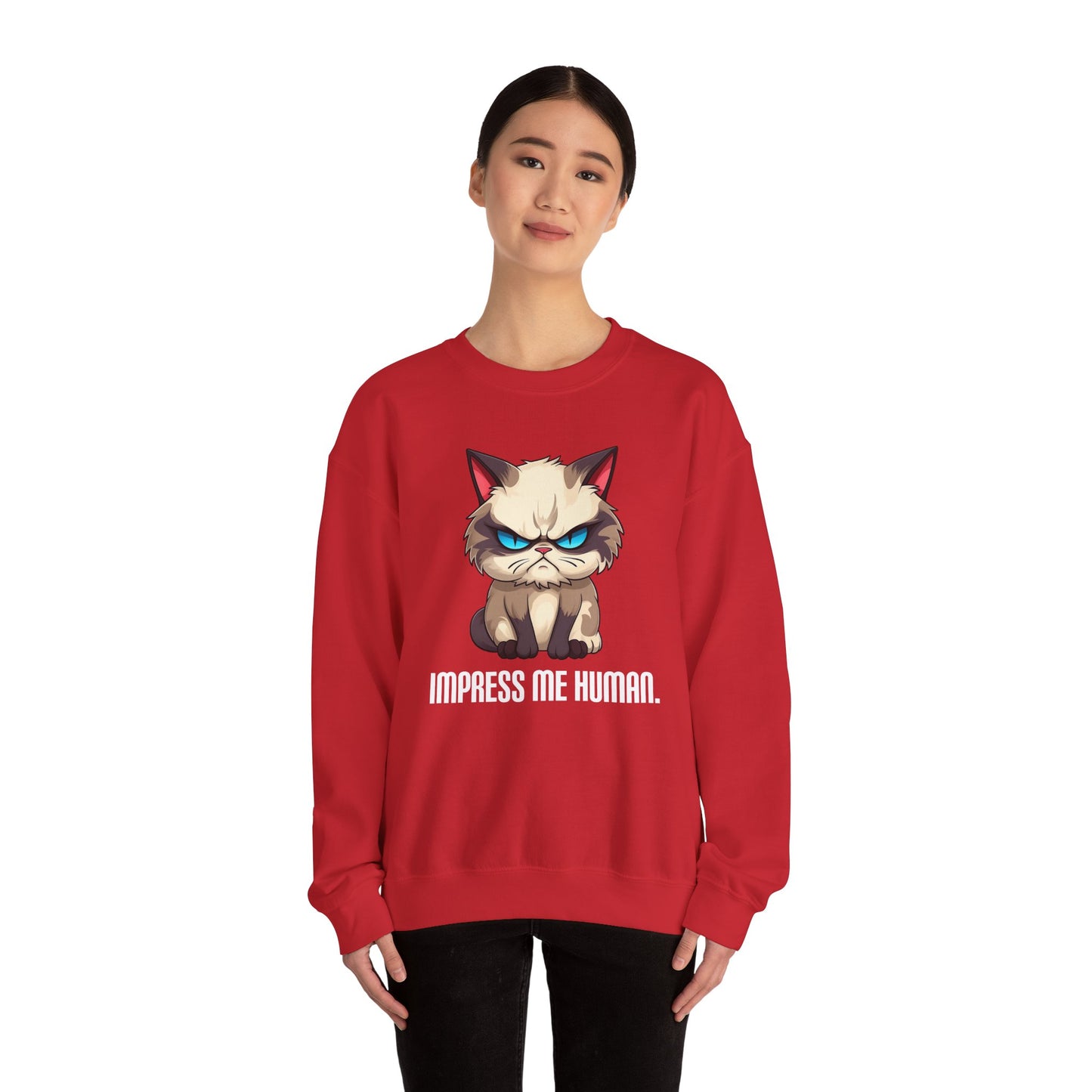 Impress Me Human Unisex Heavy Blend™ Crewneck Sweatshirt