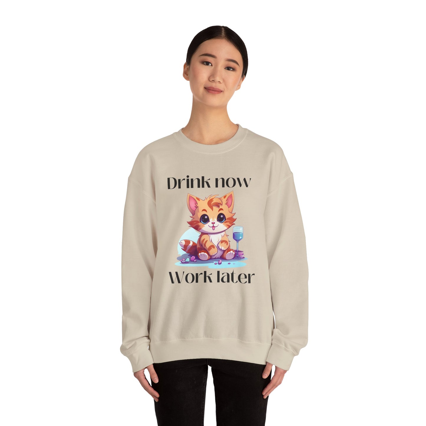 Drink Now Unisex Heavy Blend™ Crewneck Sweatshirt